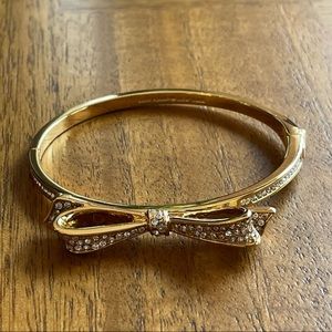 kate spade tied up pave bow bangle